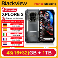 Blackview XPLORE 2 [No EU Charger] Rugged Phone 5G 48(16+32)GB+1TB MediaTek Dimensity 8300 6.73” AMOLED 20000mAh 120W Charger