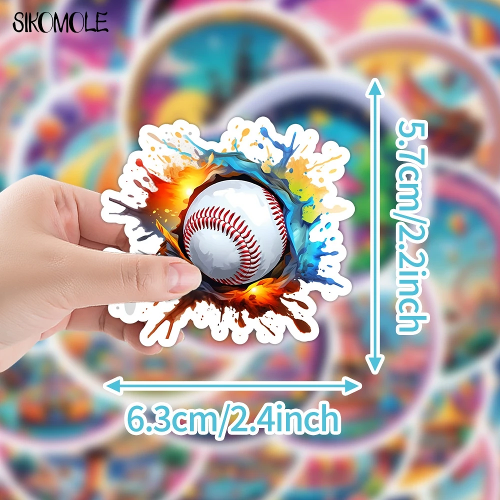10/30/50PCS Sport Honkbal Leuke Stickers Esthetische DIY Decoratie Kinderen Speelgoed Kid Reisbagage Decal graffiti Sticker Pack