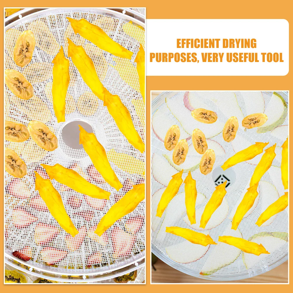 

10 Pcs Fruits Mesh Screen Silicone Drying Dehydrator Non Stick Round Mat