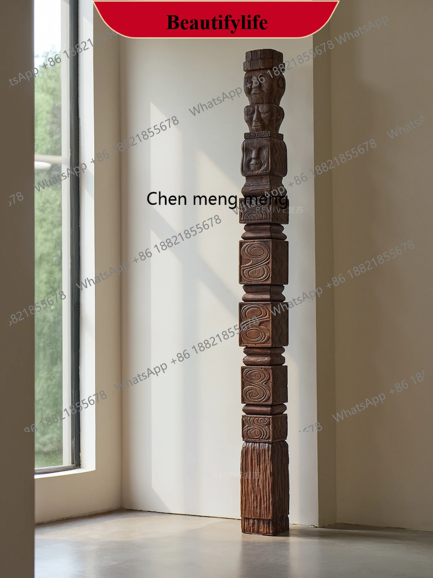 

z183 Декоративная колонна в средневековом стиле Индийская колонна Магазин одежды Кафе, космическая колонна для ландшафтного дизайна в ностальгическом стиле