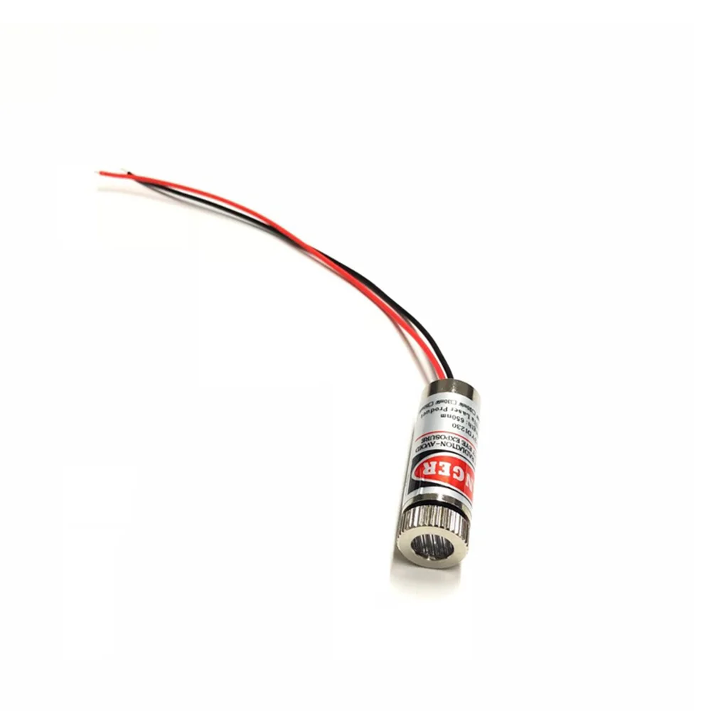 DOT Line Cross 650nm 5mW 12x35mm Adjustable Focusable 3V-5V Red Laser Module Industrial 12mm LED LD Module