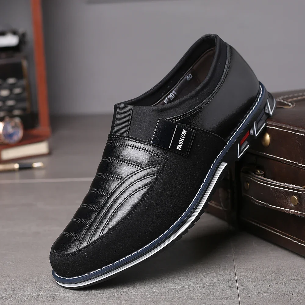 Large Size Mens Casual Leather Shoes Men Loafers Moccasins Comfortable Fashion Driving Shoes Men's Business Shoes  Male Flats