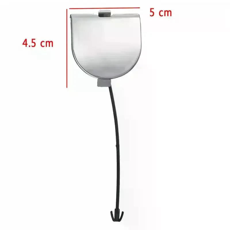 1Pcs DIY Accessories Car Rear Bumper Towing Hook Eye Cover Cap Chrome For Fiat 500 500C 2007-2012