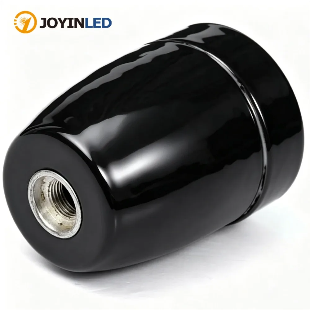 JOYINLED White Black Ceramic Screw Bulb Base Holder 110-240V 1/10PCS Porcelain Lamp Holder E27 Socket Bulb Holder Light Socket