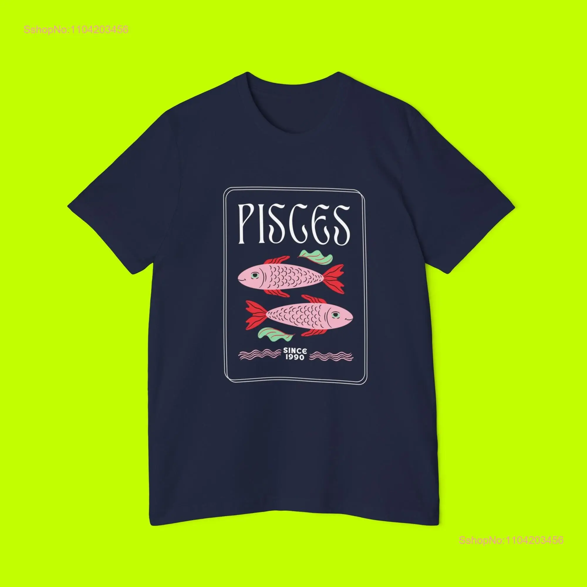 Vintage Style Pisces T Shirt Retro Astrology for Lovers Zodiac Sign long or short sleeves