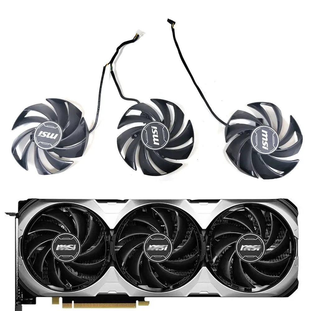 

85MM 4PIN PLD09210S/B12HH MSI 4070TI VENTUS 3X GPU FAN For MSI GeForce RTX 4070Ti VENTUS 3X graphics card cooling fan