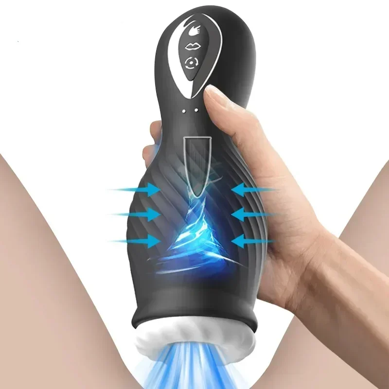 Automatic Male Masturbator Cup Penis Blowjob Sucking Vibrator Machine Vagina Pocket Pussy Masturbation Adult Sex Toys for Man