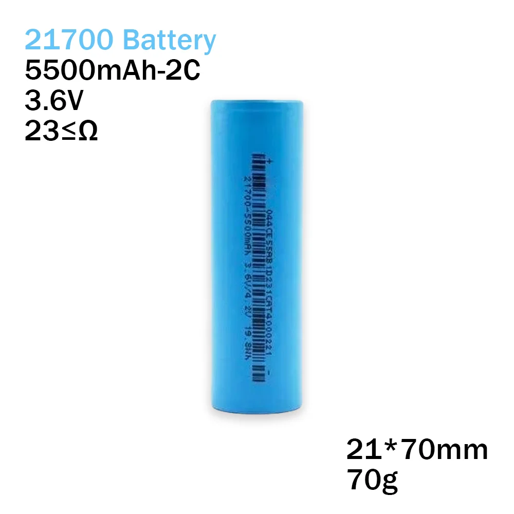 

High Capacity 5500Mah 21700 Lithium Ion Rechargeable 3.7V Battery Pack Home Appliances 55Ea Torch 3C Discharge Rate Golf Carts