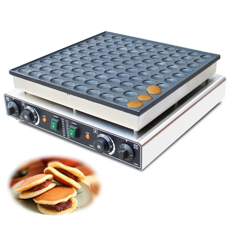 Commercial 100 pcs Mini Pancake Machine Poffertjes Grill Dutch Waffle Maker l pancake machine baker CE approved