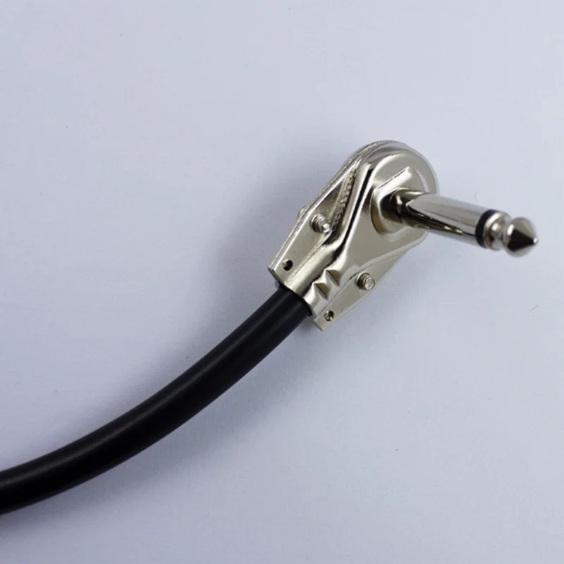 Cavi patch per chitarra Cavi per pedali per chitarra da 6 pollici per effetti pedaliera Cavo per strumento stereo ad angolo retto 3x per palco