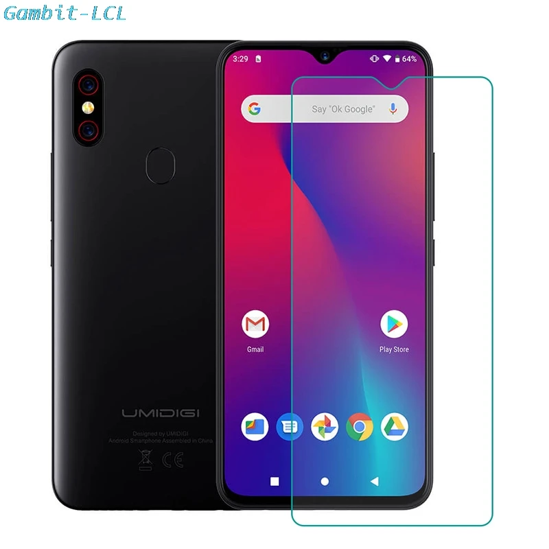 2PCS Tempered Glass for UMIDIGI F1 Play Screen Protector 2.5D 9H on UMIDIGI F1  Glass Film Protective Phone Safety cover