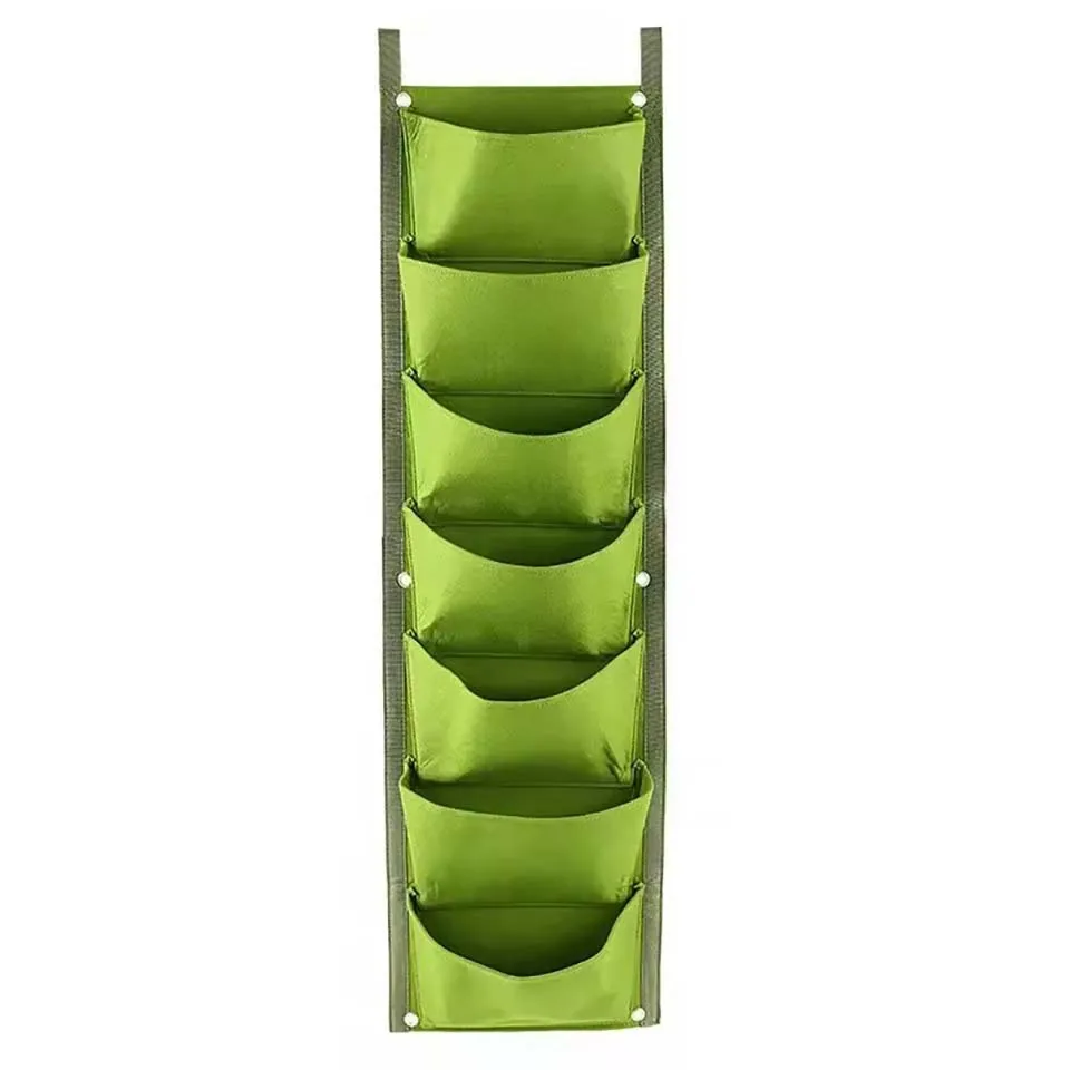 6/7-delige verticale plantenbak van vilt, wandhangend, voor buiten, tuin, plantenbak, bloemen- en groentekweekbak