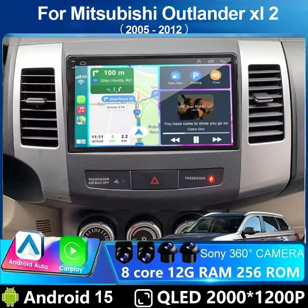 

Автомобильный радиоприемник Android 15, мультимедийный плеер для Mitsubishi Outlander xl 2 2005-2012, для Citroen C-Crosser, для Peugeot 4007 2007-2013