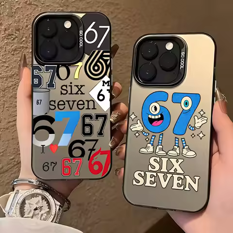 Luxury Six Seven 67 Phone Case for Xiaomi Mi 15T 14T 14 13 12 12T 11 Lite Poco X7 X6 F7 F6 X5 F4 F3 X3 GT Pro Ultra 4G 5G Cover