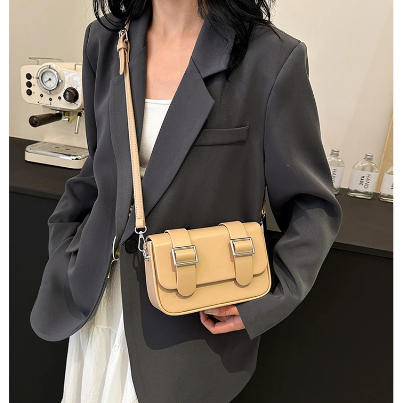 2024 Newest Trendy Women's Bags One Shoulder Crossbody Bag Casual Versatile Messenger Bag Simple High Quality Small Square Bag