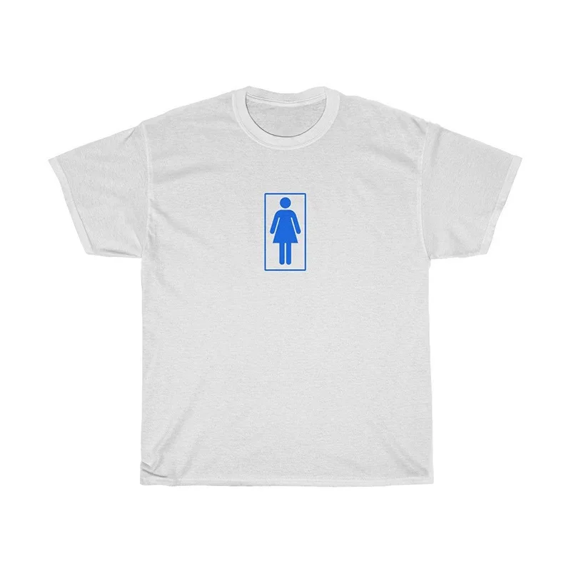 2026 Black Crew Neck Short Sleeve T-shirt Minimal Blue Rectangle Graphic Simple Chest Pattern Casual Cotton Unisex Streetwear