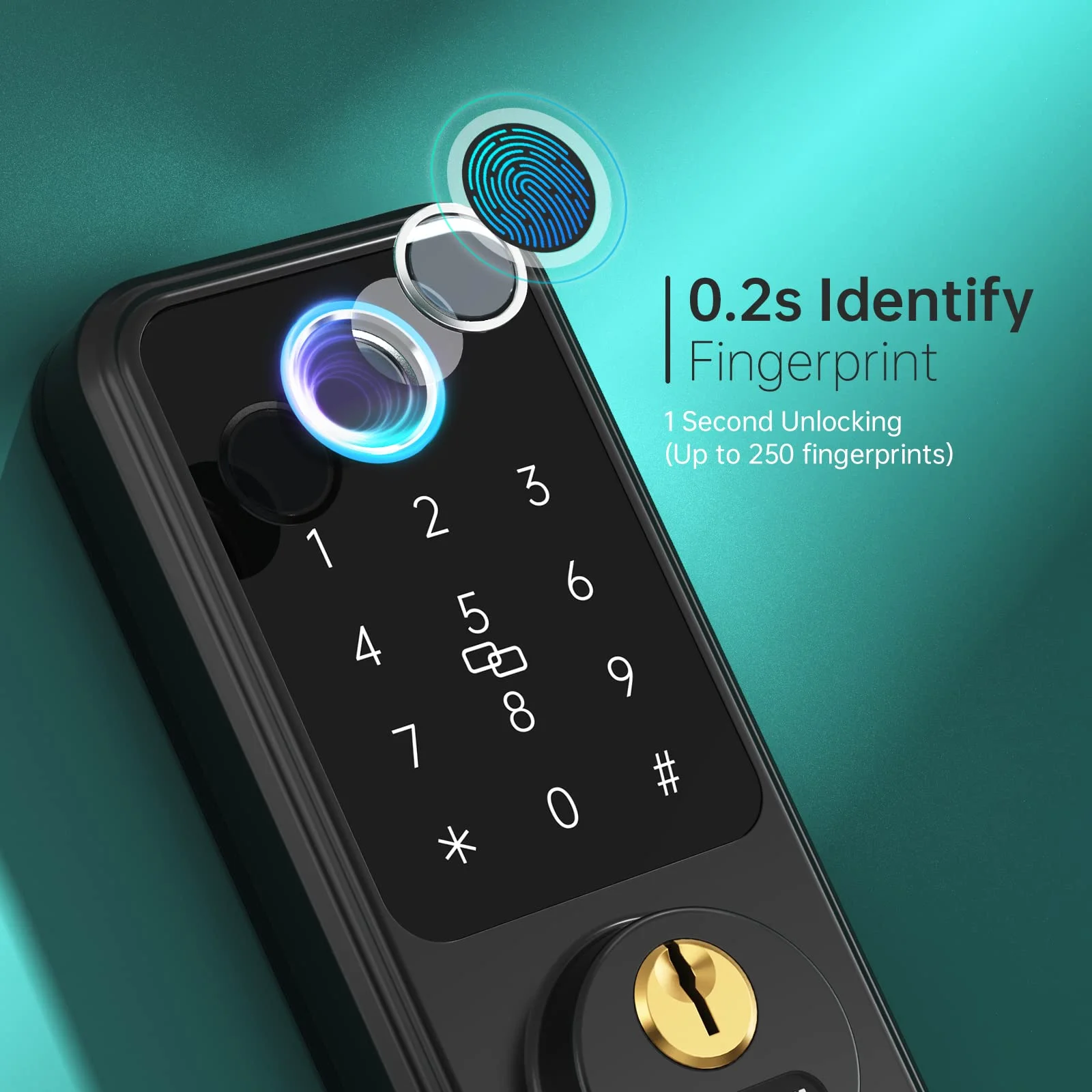 Hornbill Wifi Smart Door Lock Keyless Entry With G2 Gateway Fingerprint Deadbolt Locks Keypad Front Electronic Lock Remote Home