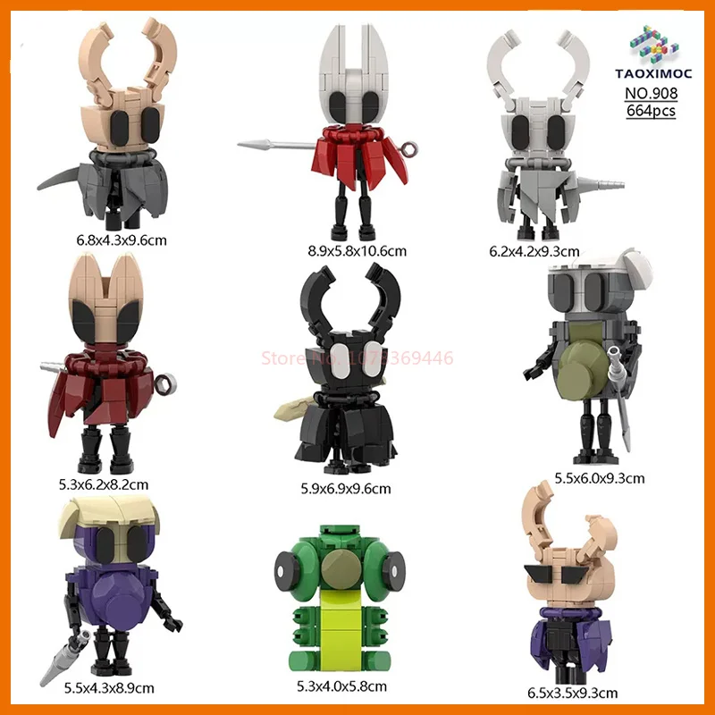 

9 Pcs Hollow Knight: Silksong Assembly Toys Series Model Toys Silksong Figure Model Dolls Assembling Toys Gift