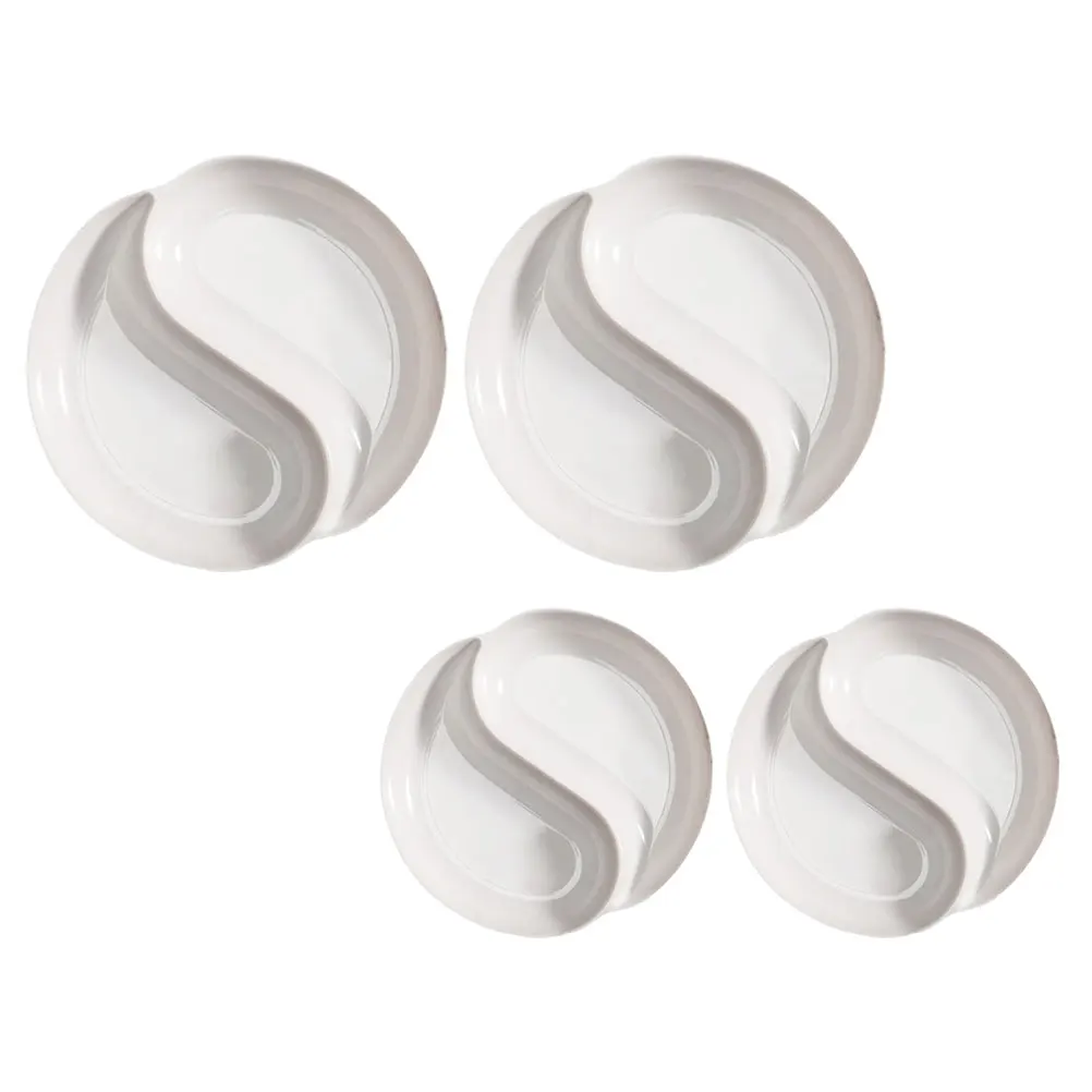 

4 Pcs Palette Set Tray Watercolor Painting Plates Manicure White Child Tai Ji Ink Dish Portable Lightweight Easy Clean Plastic