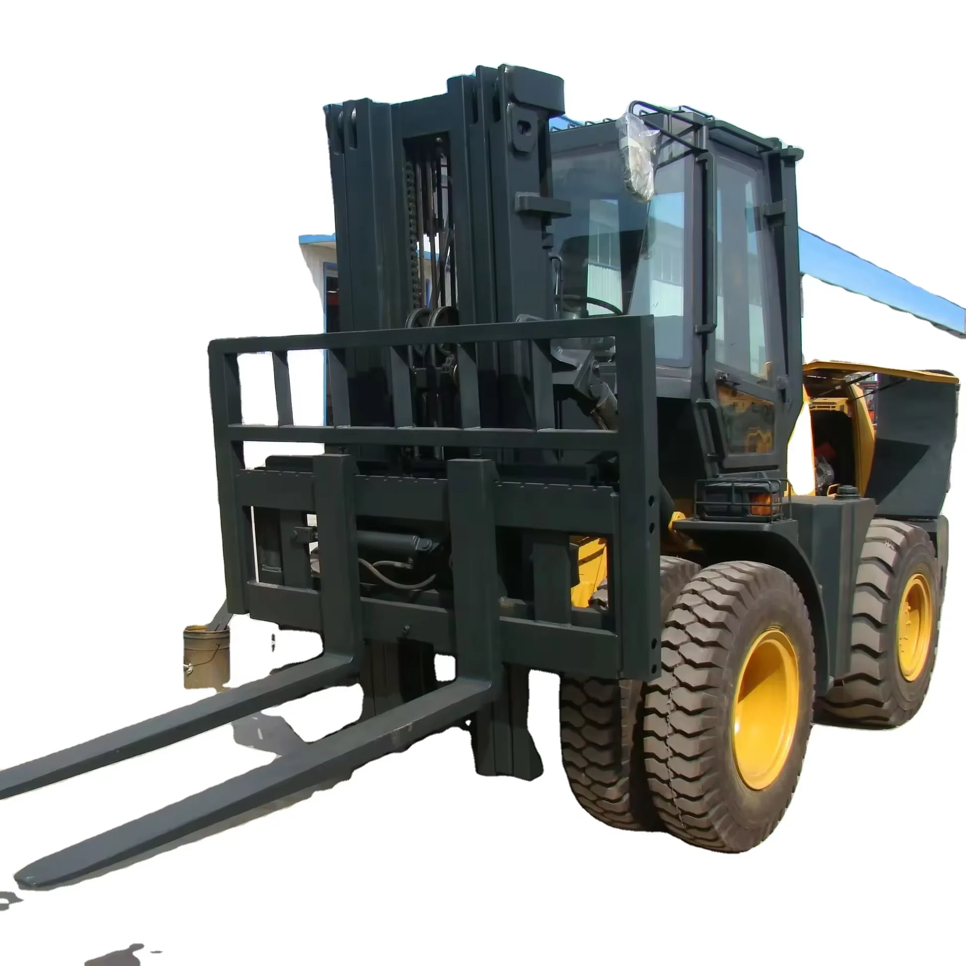 CE Certified 5 Ton Diesel Rough Terrain Forklift | Off-Road Forklift Truck 7m Max Lift Height