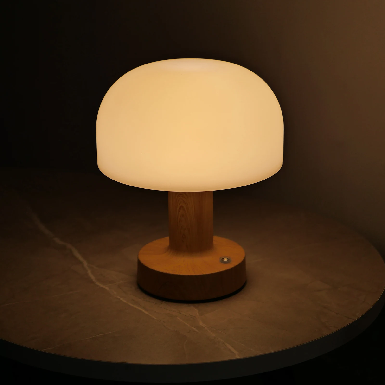 

Retro Mushroom Touch Sensor Light USB Rechargeable Dimming Lamp for Coffee Bar Bedroom Home Decor