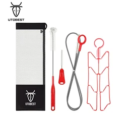 UTOBEST 4in1 Hydration Bladder Tube Brush Water Bag Cleaning Kit Long Brush Cleaning Tool Cleaner Set For Back Pack Bladder