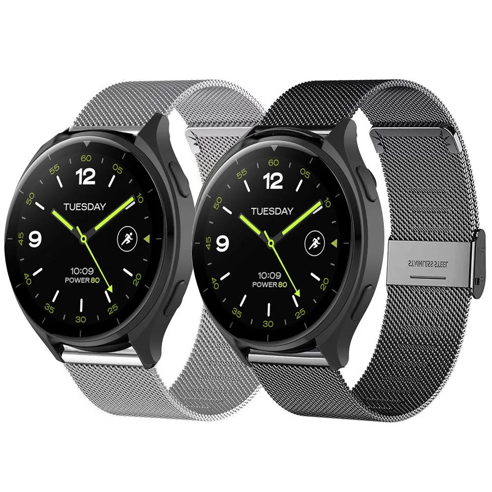 Pulseira de relógio de malha de 22mm para Xiaomi Mi Watch 2 pulseira de pulso para Xiaomi Watch 2 acessórios de pulseira