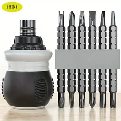 Double-head Screwdriver Ratchet Screwdriver Set Slotted Household Tool Multi-function Magnetic Screwdriver Telescopic Labor