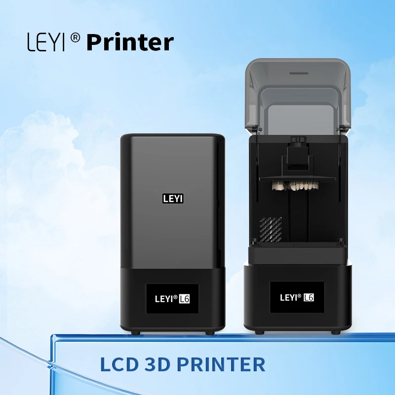 LEYI L6 Dental LCD 3D Printer with Heating USB Connectivity 1 Year Warranty Fast Production Compact Size Source Factory