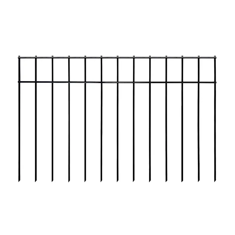 2 Inch Spike Spacing Heat Treated Iron Dog Digging Underground Decorative Garden Fence 4 Gauge Small/Medium Animal Barrier