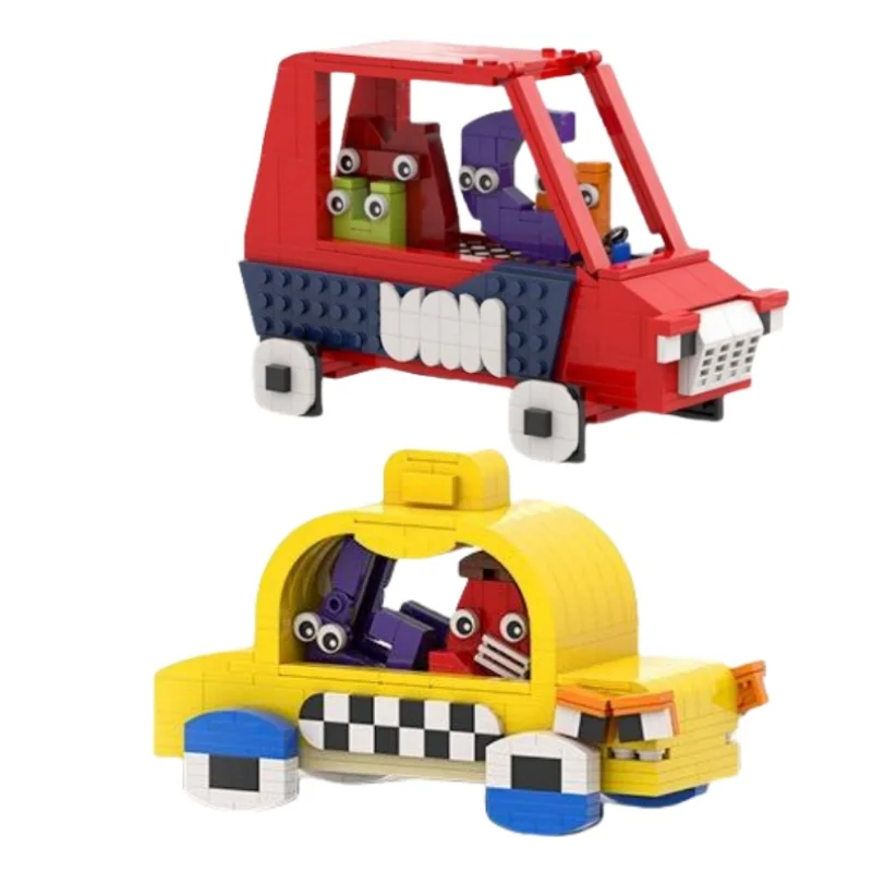 

Alphabeted VAN Car VAN CAB Lore Figures Ideas Building Blocks Kits CAB VAN Taxi Letters Lore Vehicle Car Bricks Toys Kids Gifts