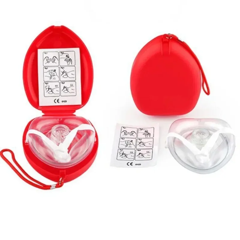 2026 NEW Car Rescue Mask Emergency First Aid Masks Resuscitator One-Way Valve Face Sheild Survival Mask Outdoor Survival Kit