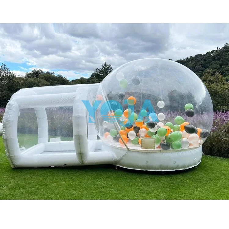 

Commercial inflatable bubble house bounce castle bouncy games for kids high quality white jumping bouncer outdoor balloon party