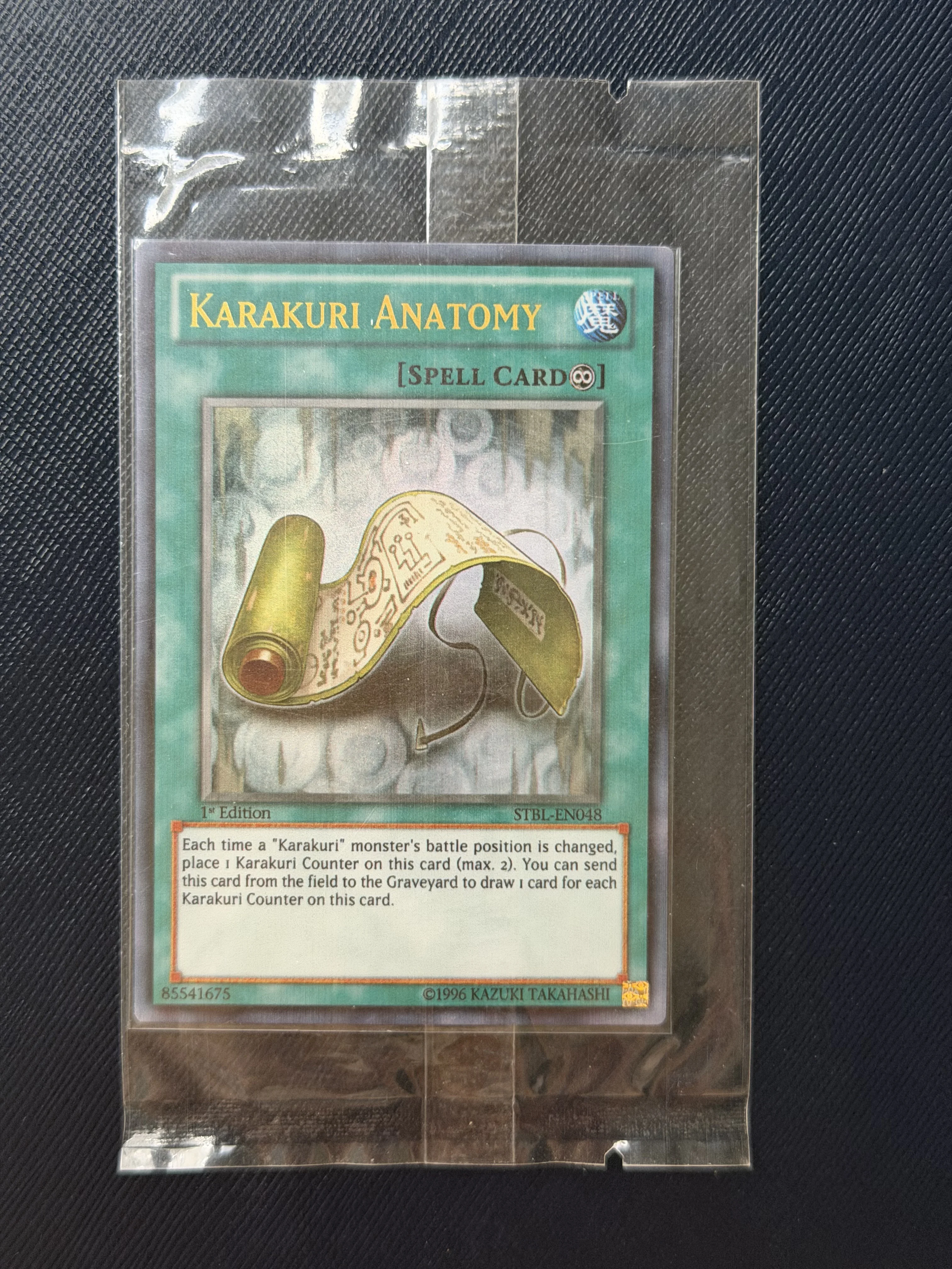 

Yu-Gi-Oh! DIY Custom Card Karakuri Anatomy STBL-EN048 1st Edition Holographic Collectible Gift for Anime Fans Kids TCG Players