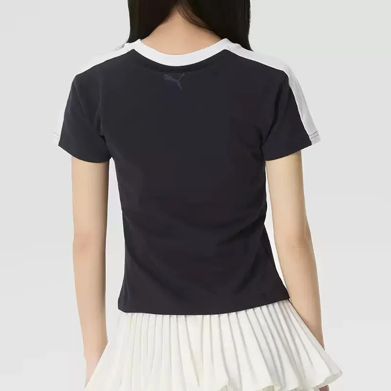 PUMA Women's Round-neck T-shirt for Summer - New Style Casual Sports Wear with Breathable Short Sleeves 638460-60-16-87