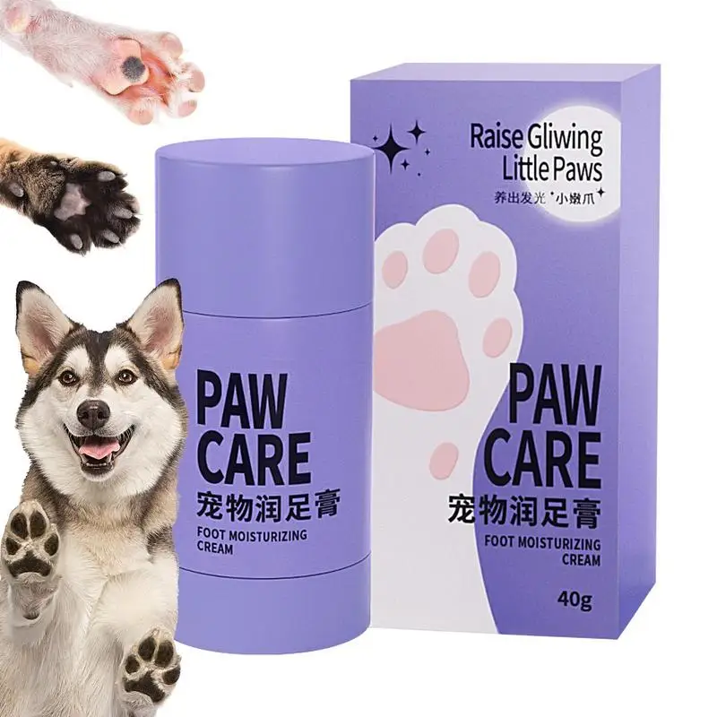 Paw Wax For Dogs 1.41oz Paw Cream Cracked Dog Paws Anti-Drying Moisturizing Foot Care Cream Restores Dry Damaged Large Dogs Paws