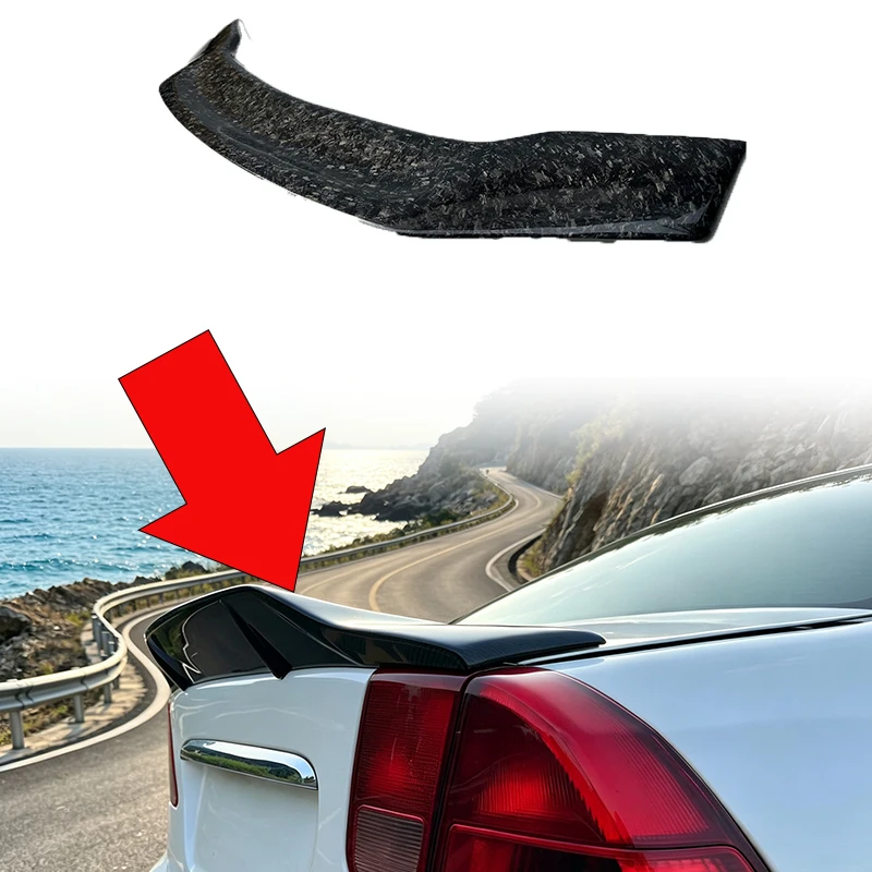 Rear Trunk Lip Spoiler Wing For 96‑00 Honda Civic EK3 01‑05 Honda Civic ES Car Rear Trunk Spoiler Exterior Body Kits Racing Mod