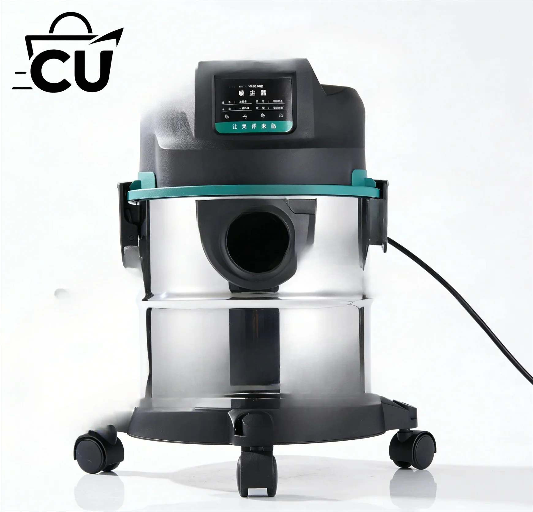 High Power 9500W Barrel Vacuum Cleaner 35L Stainless Steel Wet&Dry Suction Machine Vacum Cleaner for Renovation & Deep Cleaning