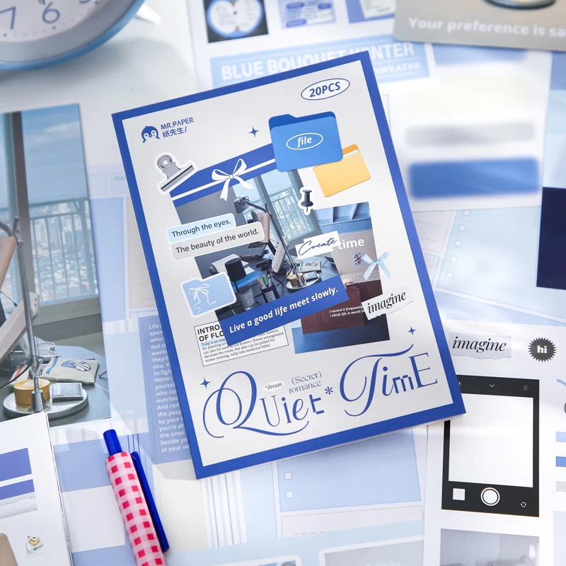 

20 листов Kawaii Ins японские корейские канцелярские наклейки книга искусство справочник мусорный журнал DIY материал для коллажа наклейки для скрапбукинга