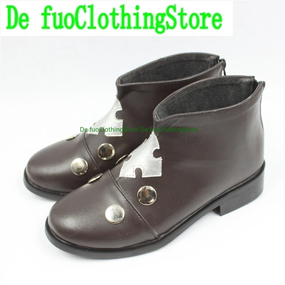 DefuoClothing Guilty Gear Ravenm Raven Cosplay Schoenen Laarzen Game Anime Game rollenspel Halloween Party Props Schoenen Laarzen