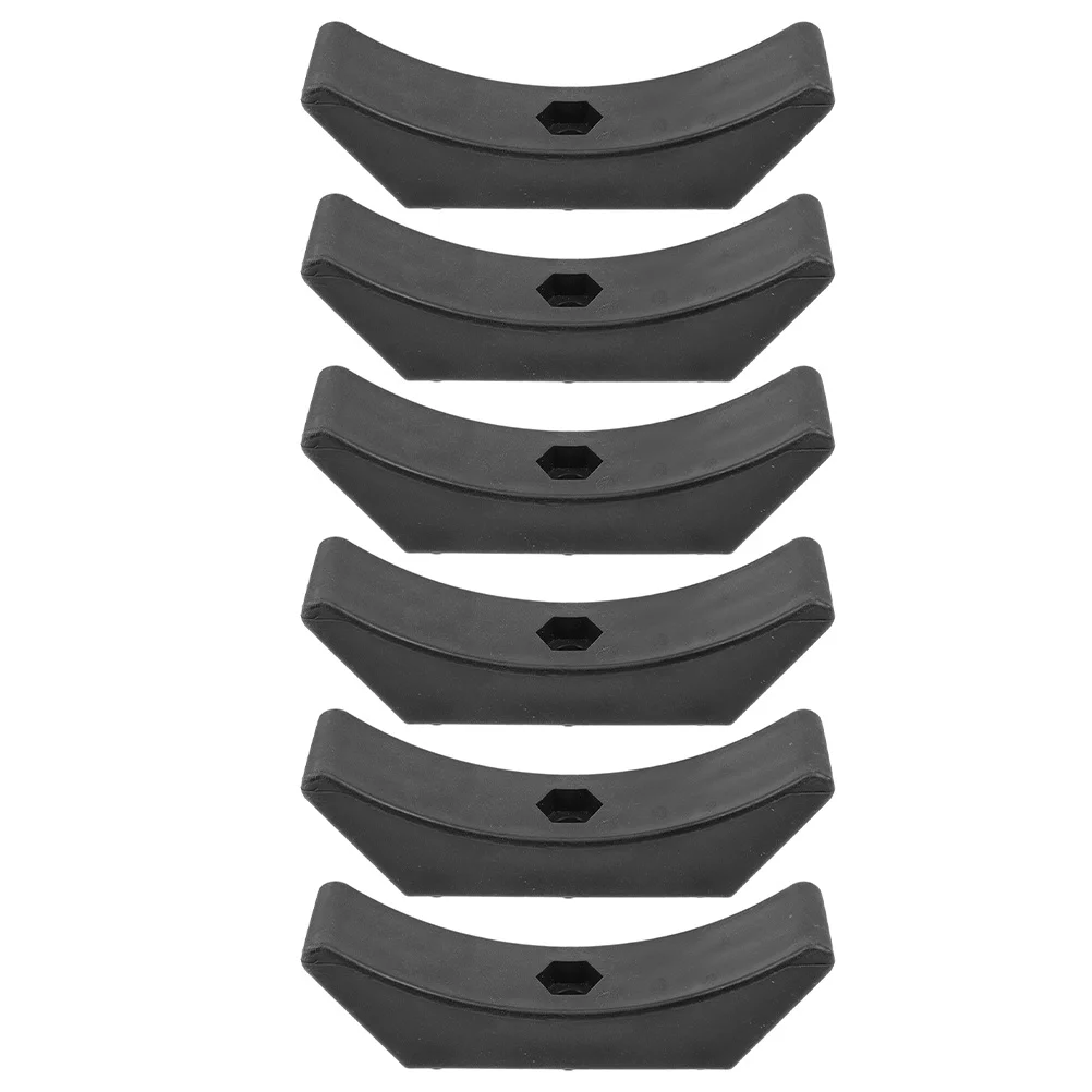 6 Pcs Dumbbell Rack PP Material Wear Resistant Sturdy Holder 146mm Hex Screw Holes Gym Home Fitness Equipment Accessories