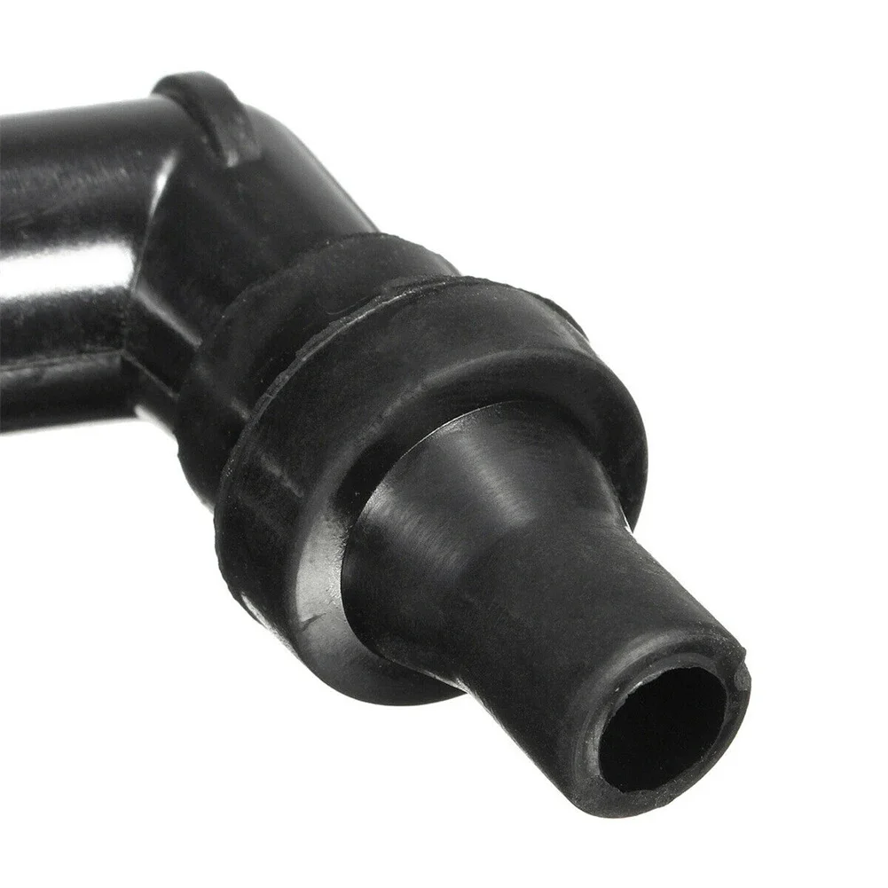 1pc Auto Motorcycle Black 10-12mm Motorcycle Spark Plug Cap Resistor Cover Black 102º  XD05F-R Electrical Ignition Spark Plugs