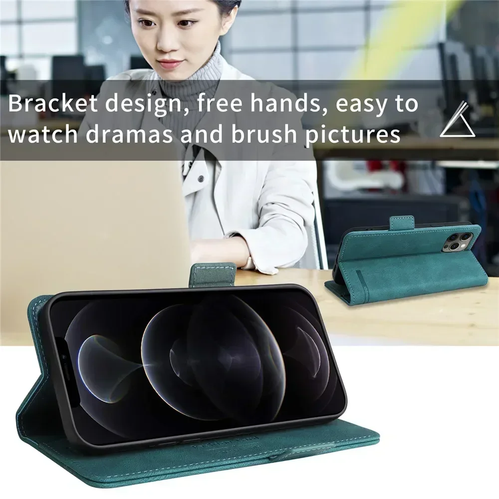 For Poco X6 F6 M6 Pro 4G 5G Flip Case Leather Book Etui For Xiaomi Poco X7 Pro Wallet Funda Mi Phone C75 C65 X6 X 6 F6 M6 Cover image 5