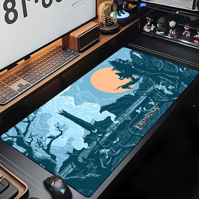 Tapis De Souris Movie R-Rings Mousepad Xxl Gaming Accessories Mouse Mats Large Mausepad Deskmat Tappetino Mouse Deskmat 800x300