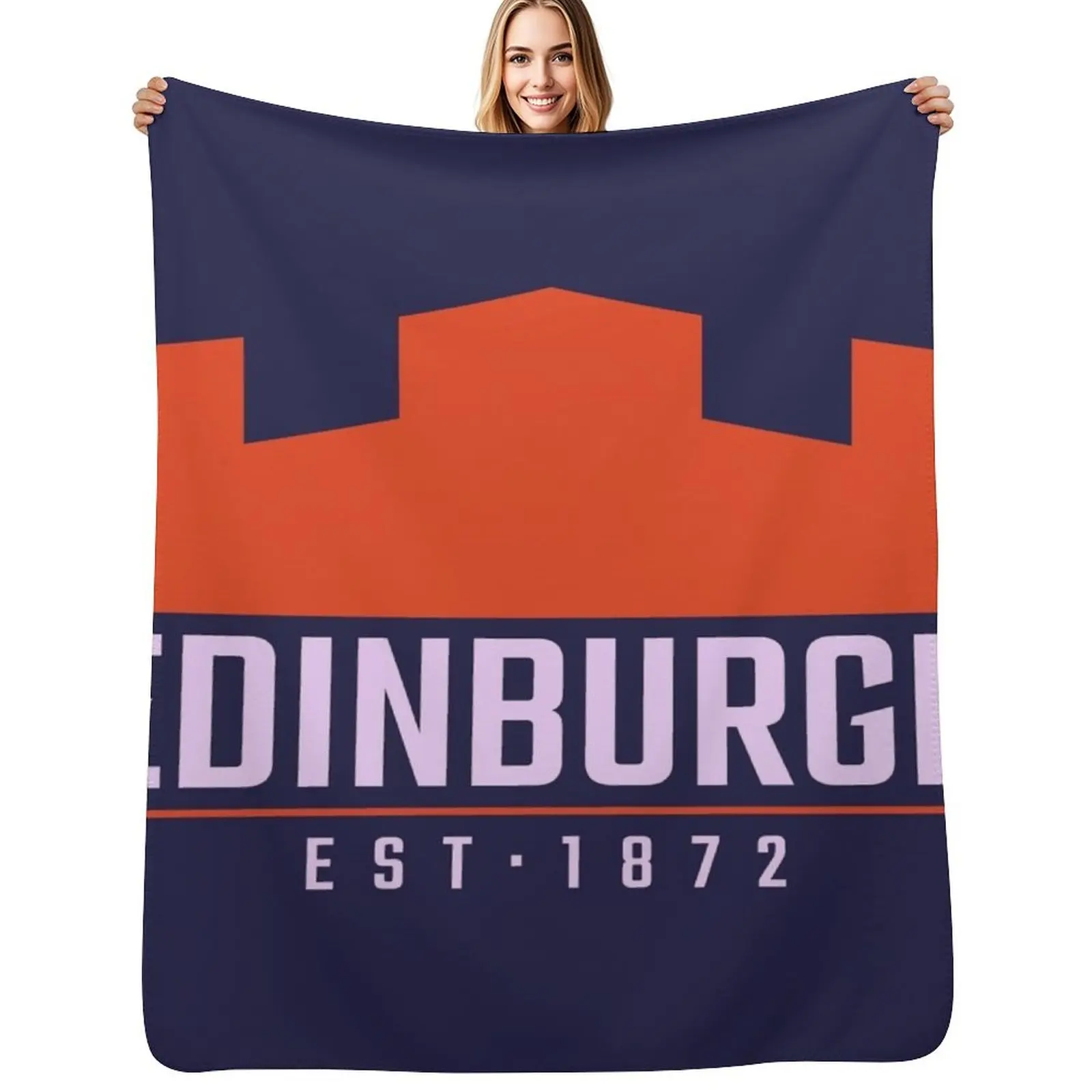 Edinburgh Rugby Throw Blanket Soft Beds Baby Warm Stuffeds Hairys Bed linens Blankets