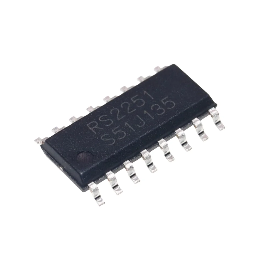 Original genuine goods RS2251XS16 SOP-16 silk screen printing RS2251 analog switch chip 8 selection 1 multiplexer IC