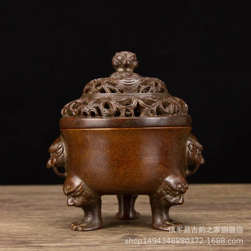 Manufacturer Wholesale Pure Copper Crown Ear Horseshoe Foot Unicorn Button Burner Multiple Incense