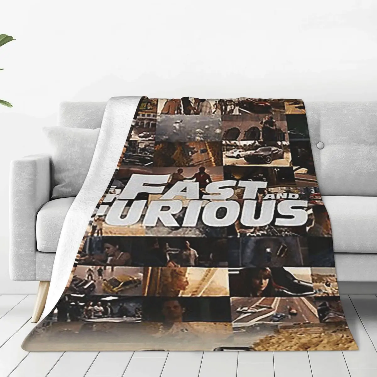 Fast And Furious Legends Tribute Blanket Soft Warm Flannel Throw Blanket Cover for Bed Living room Picnic Travel Home Sofa