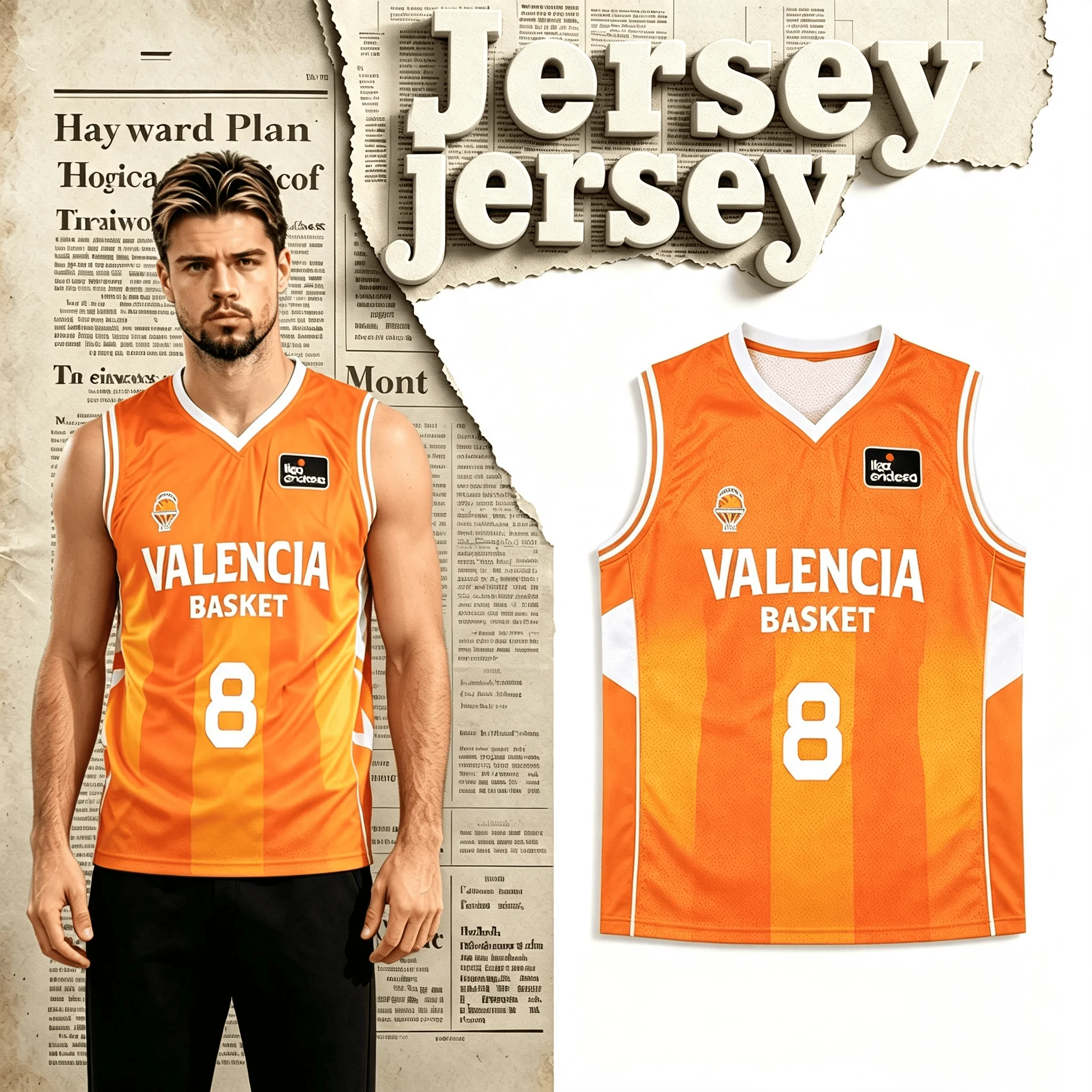 2026 Spanische Basketball-Liga Trikot Herren Sportweste Valencia Basket Jaime Pradilla Nummer 2 Trikot Familien-Partnerlook Oberteile Mode – Detail 16