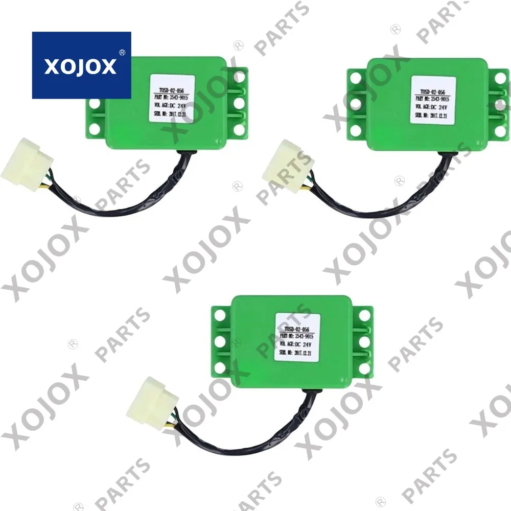 

XOJOX 3pcs 24V Relay Replacement 2543-9015 25439015 Compatible with Daewoo Doosan DH200-5 DH220-V DH220LC-V